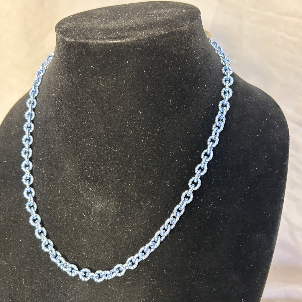 By Alexa Rae Unlock Your Dreams Necklace In Liquid Metallic Blue 25$
